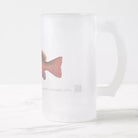 Mangrove Jack - Frosted Glass Stein-Stick Figure Fish Illustration