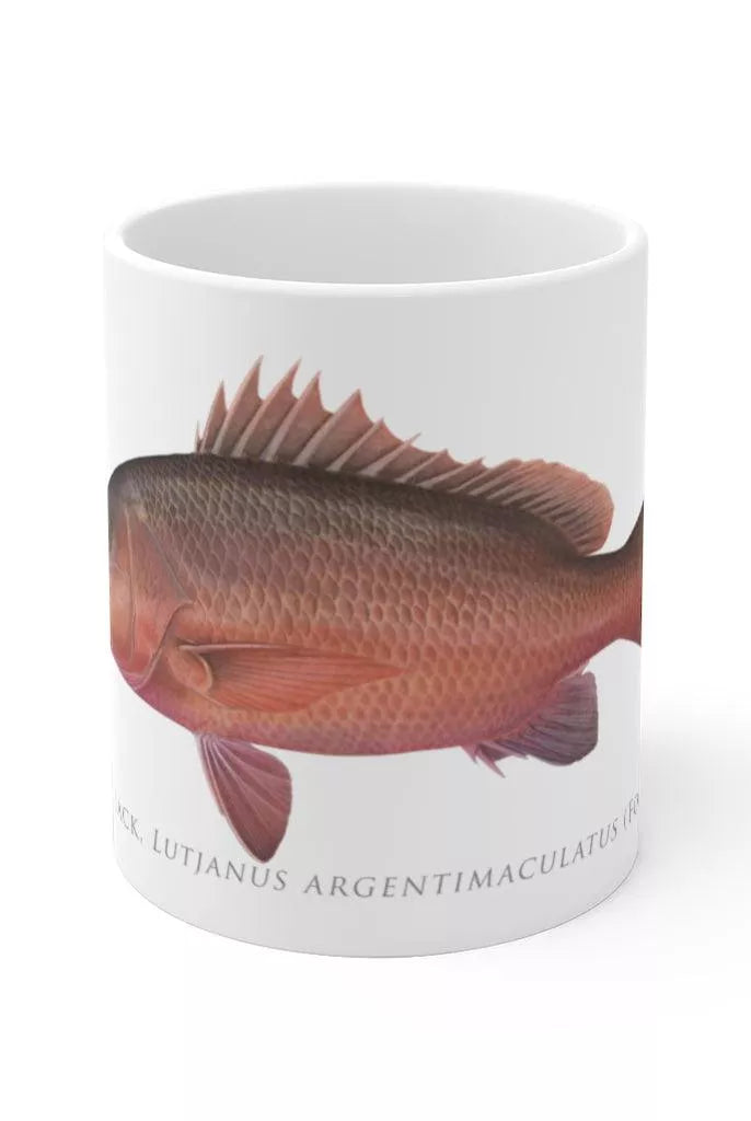 Mangrove Jack Mug-Stick Figure Fish Illustration