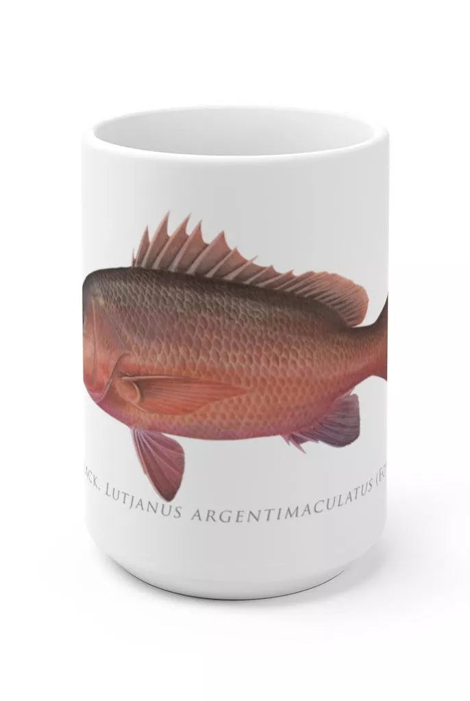 Mangrove Jack Mug-Stick Figure Fish Illustration