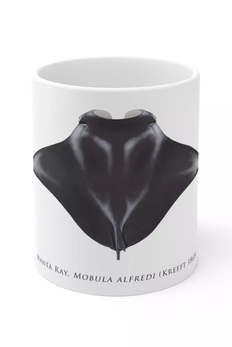 Manta Ray Mug-Stick Figure Fish Illustration