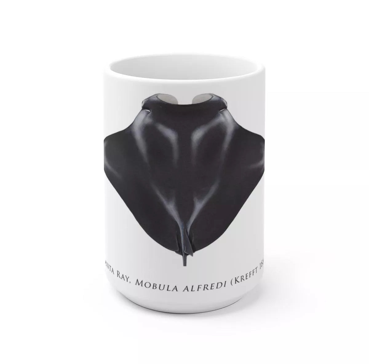 Manta Ray Mug-Stick Figure Fish Illustration