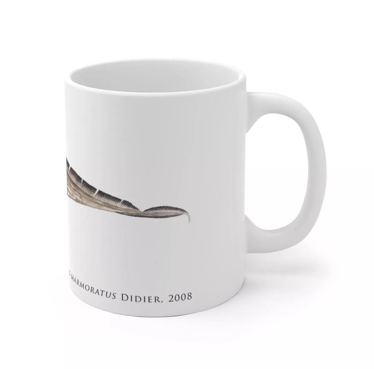 Marbled Ghostshark Mug-Stick Figure Fish Illustration