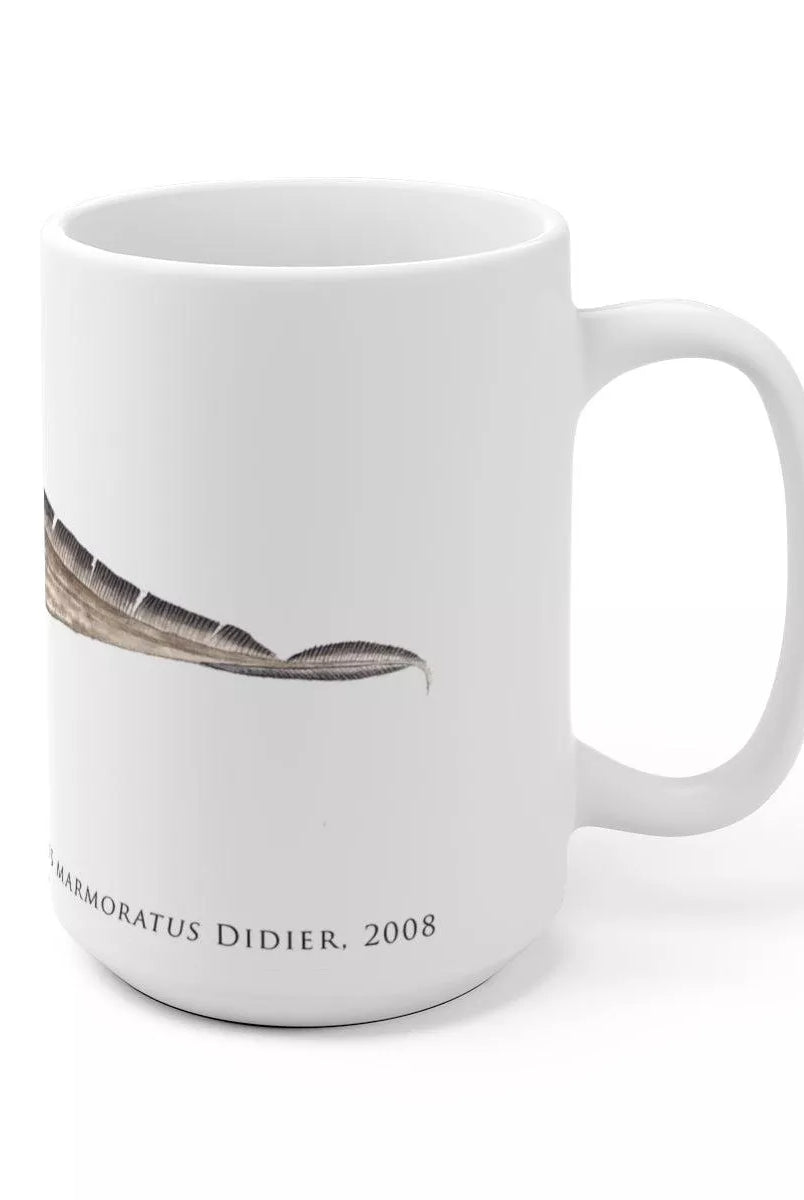 Marbled Ghostshark Mug-Stick Figure Fish Illustration