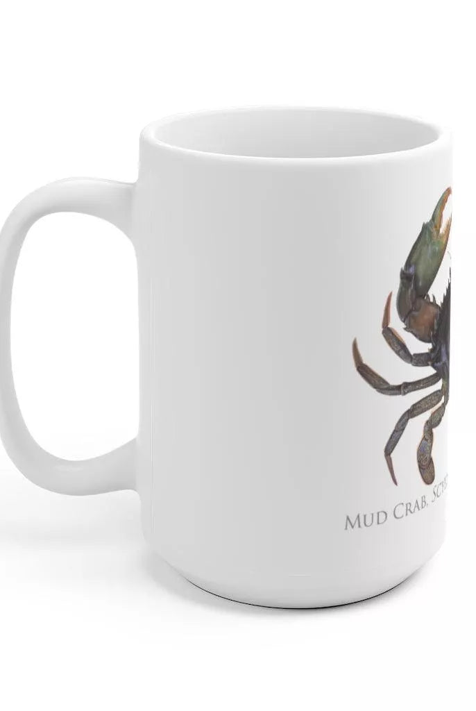 Mud Crab Mug-Stick Figure Fish Illustration