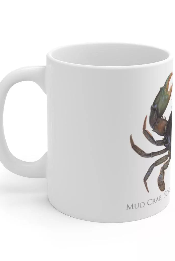 Mud Crab Mug-Stick Figure Fish Illustration