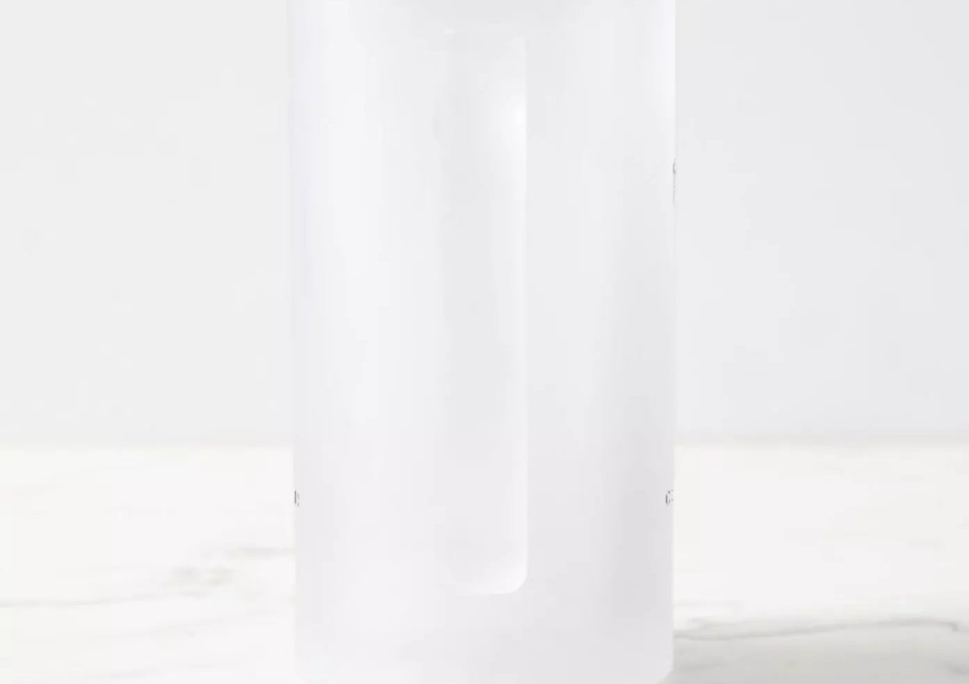 Ocellate River Stingray - Frosted Glass Stein-Stick Figure Fish Illustration