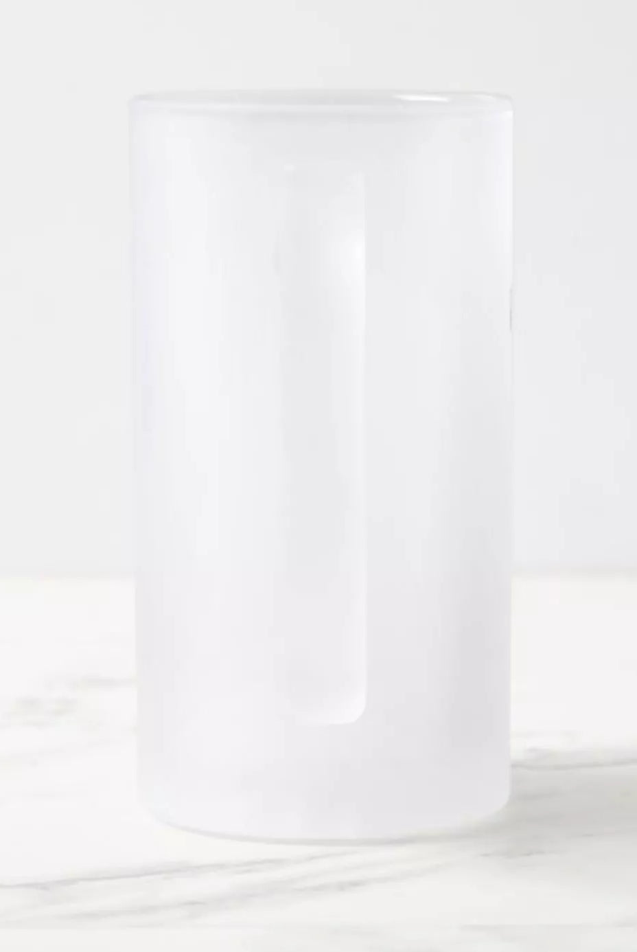 Prickly Dogfish - Frosted Glass Stein-Stick Figure Fish Illustration