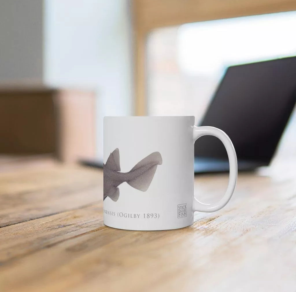 Prickly Dogfish Mug-Stick Figure Fish Illustration