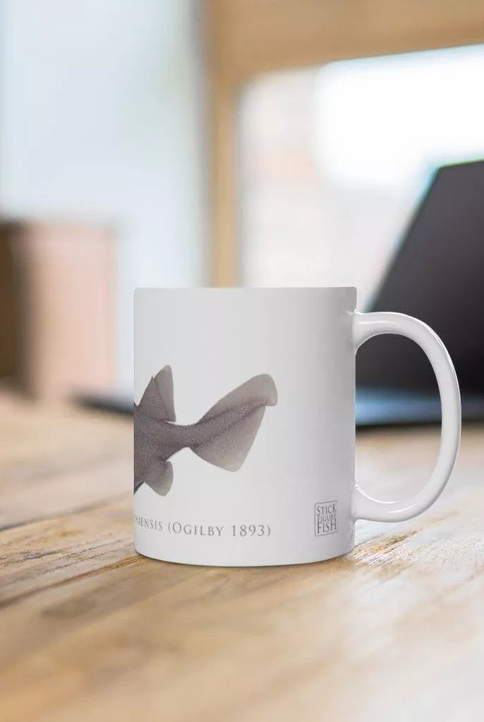 Prickly Dogfish Mug-Stick Figure Fish Illustration