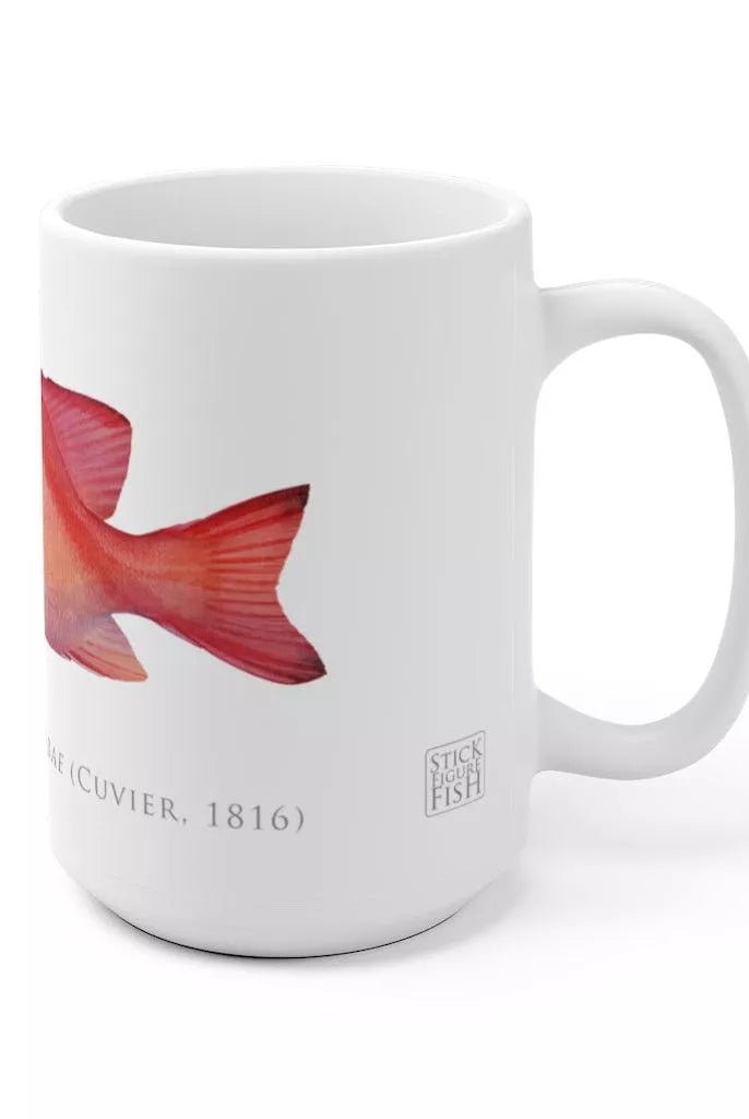 Red Emperor Mug-Stick Figure Fish Illustration