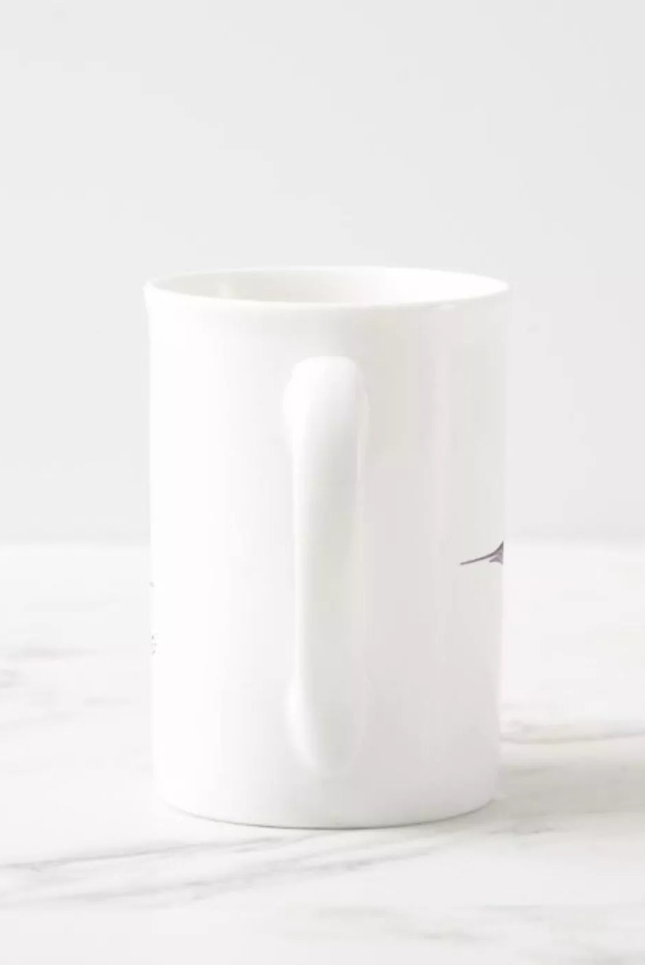 Sailfish - Fine Bone China Mug-Stick Figure Fish Illustration