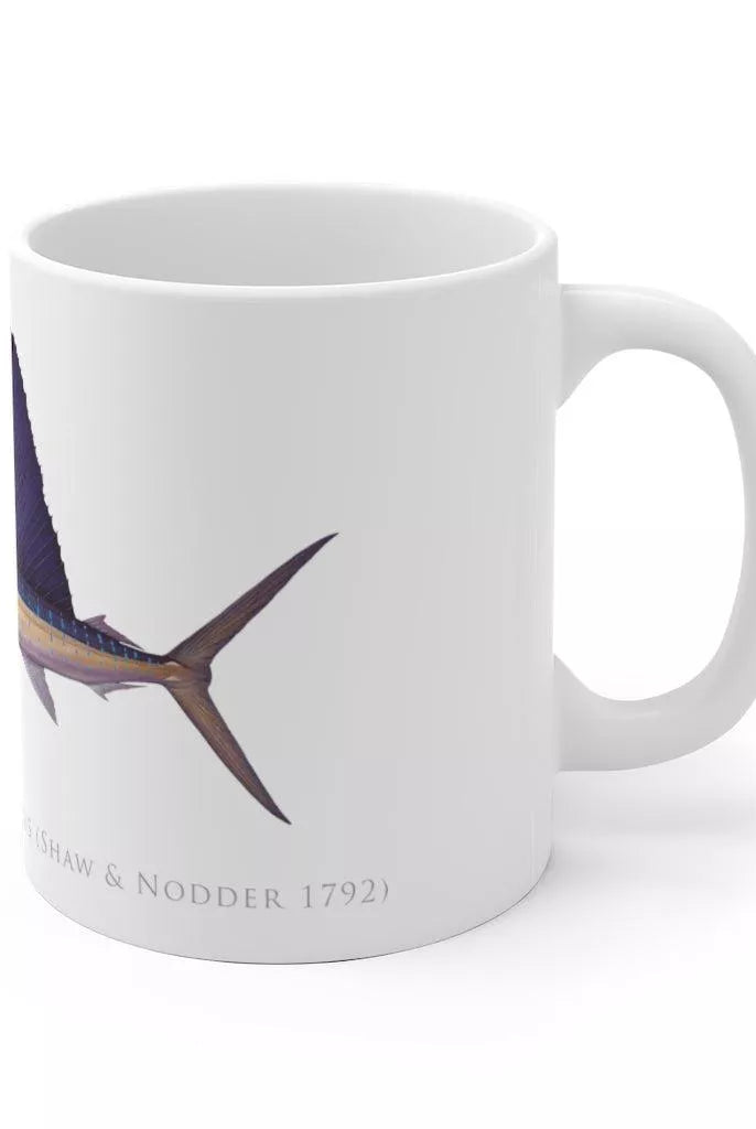 Sailfish Mug-Stick Figure Fish Illustration