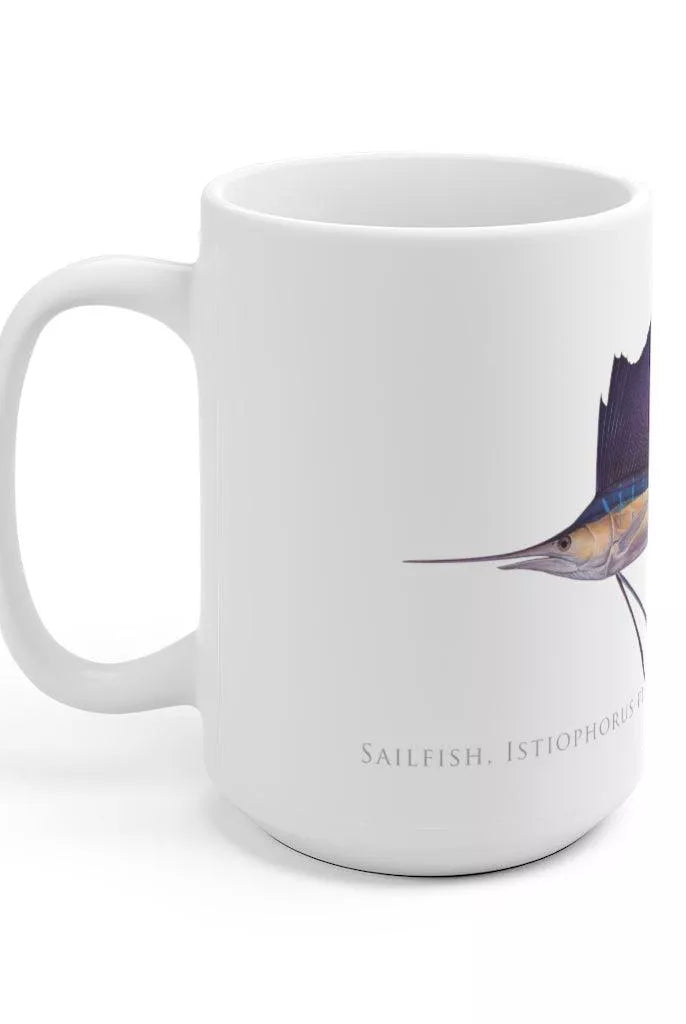Sailfish Mug-Stick Figure Fish Illustration