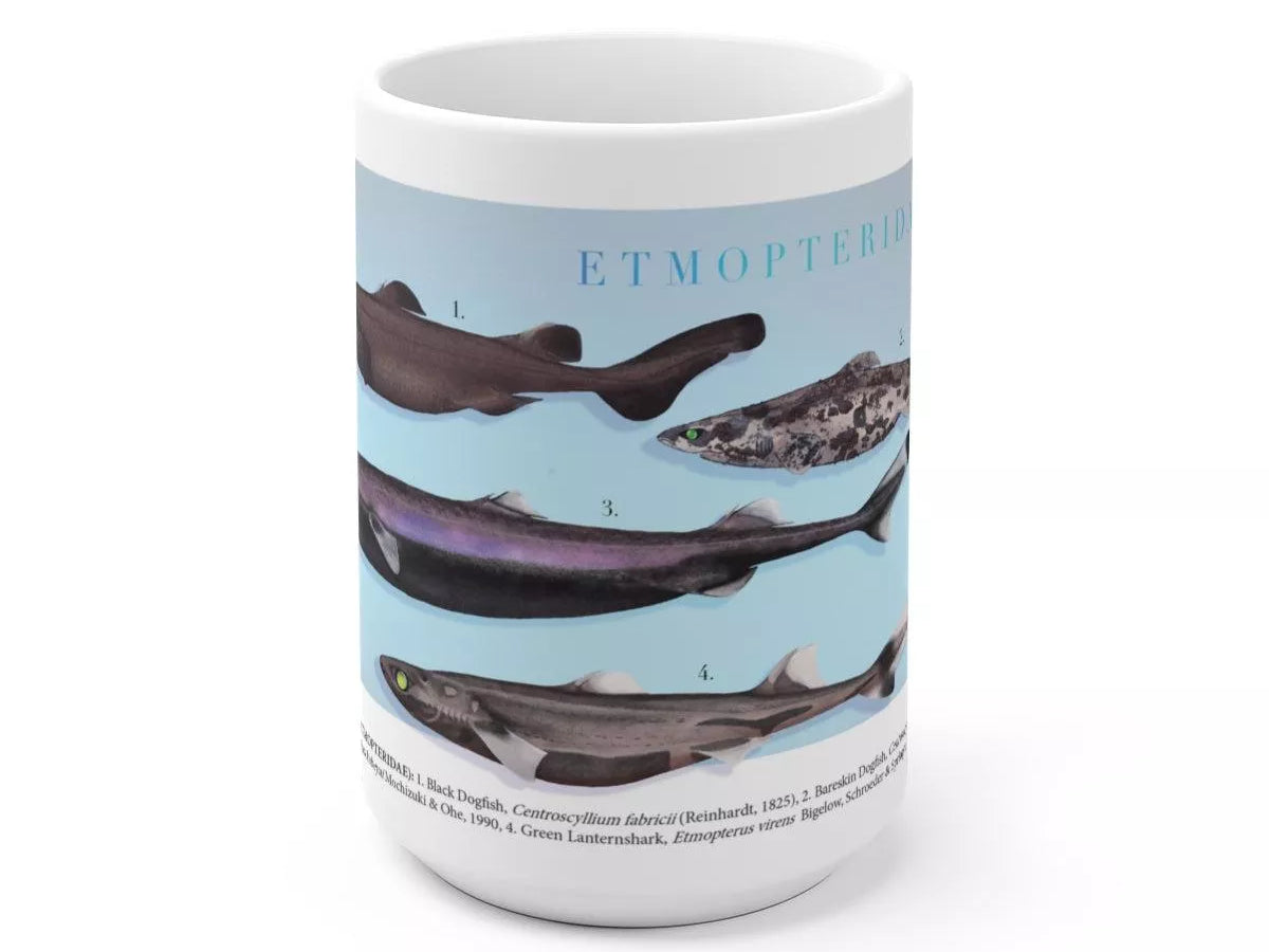 Sharks of the Deep 2023 Calendar - Mug-Stick Figure Fish Illustration