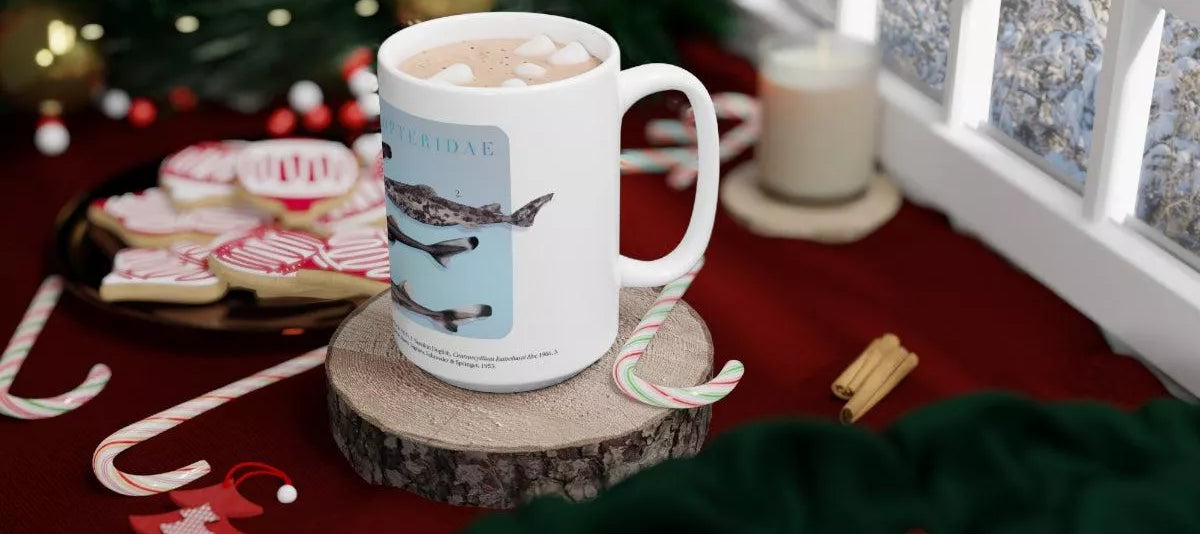 Sharks of the Deep 2023 Calendar - Mug-Stick Figure Fish Illustration