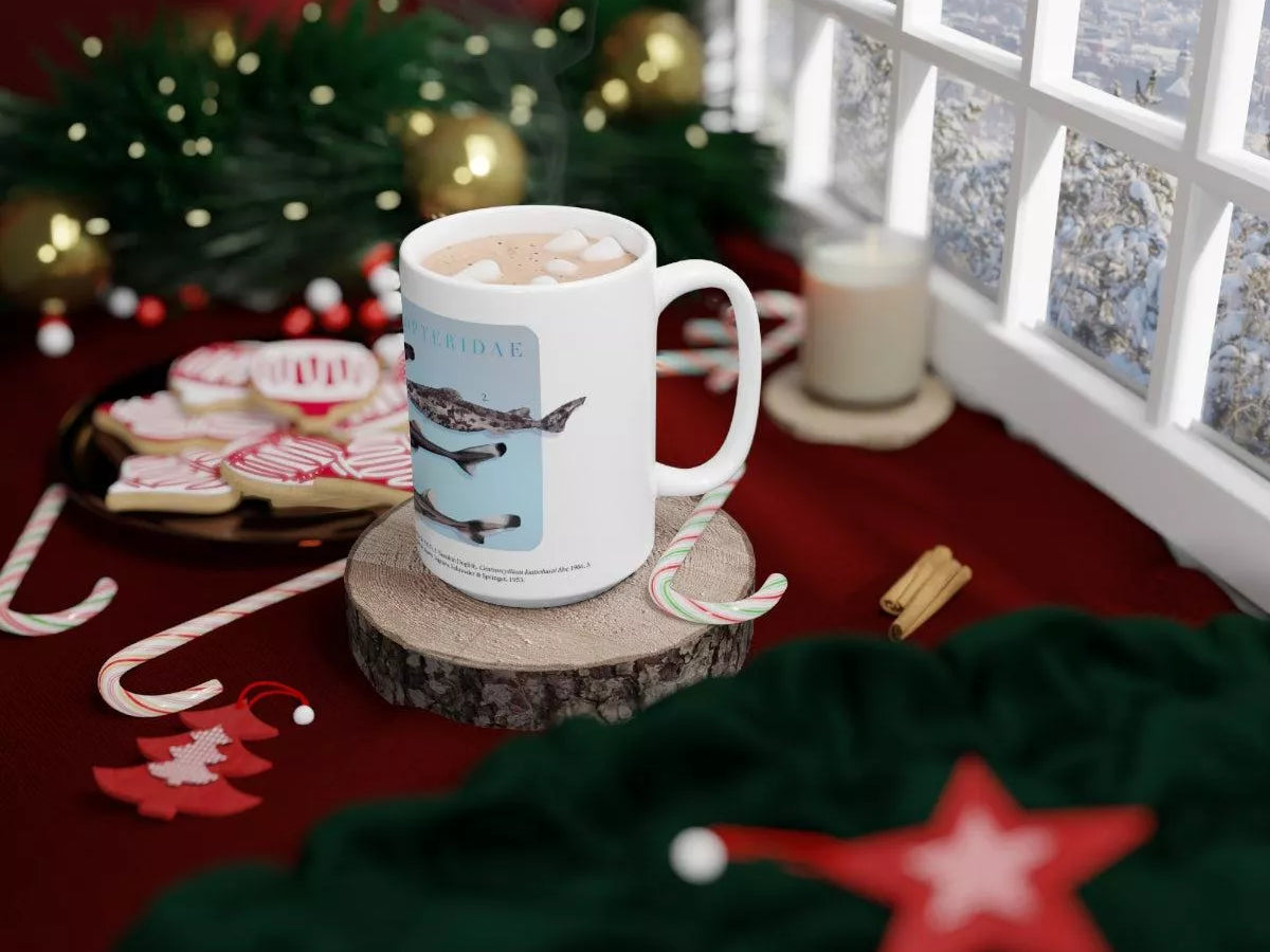 Sharks of the Deep 2023 Calendar - Mug-Stick Figure Fish Illustration