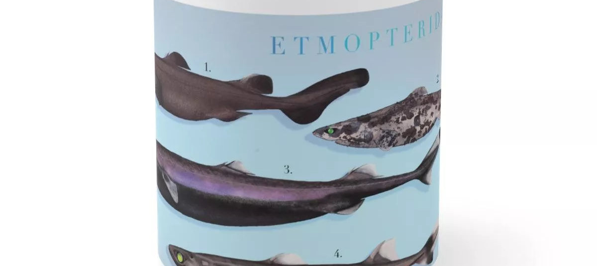 Sharks of the Deep 2023 Calendar - Mug-Stick Figure Fish Illustration