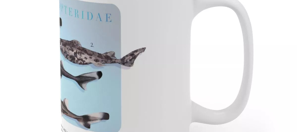 Sharks of the Deep 2023 Calendar - Mug-Stick Figure Fish Illustration