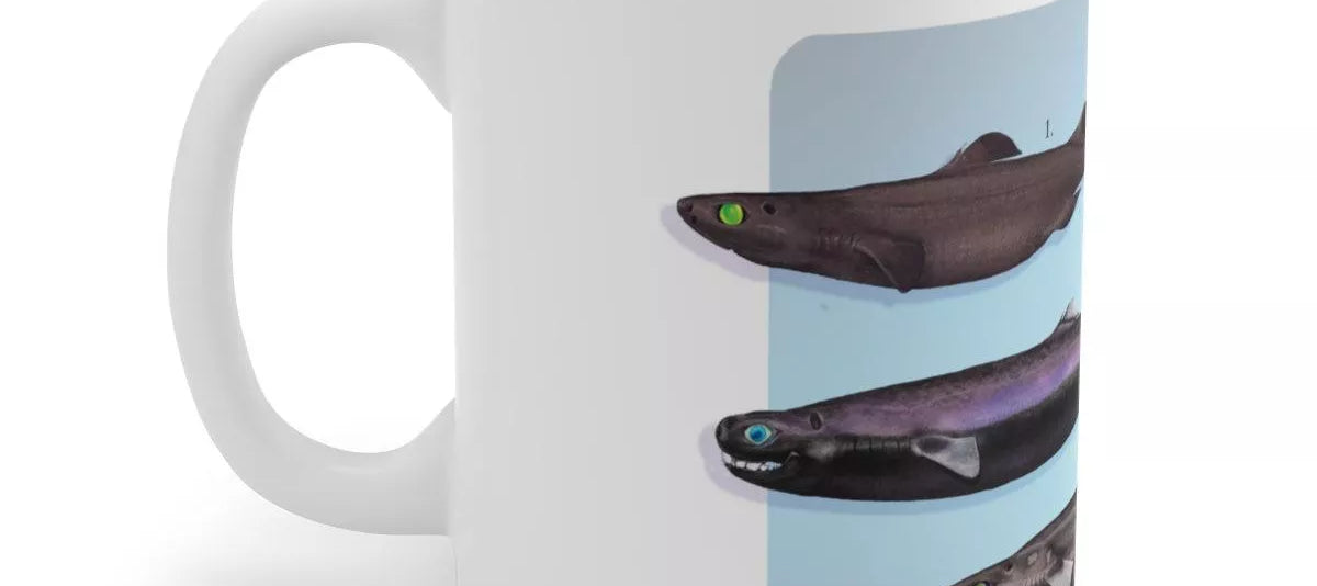 Sharks of the Deep 2023 Calendar - Mug-Stick Figure Fish Illustration