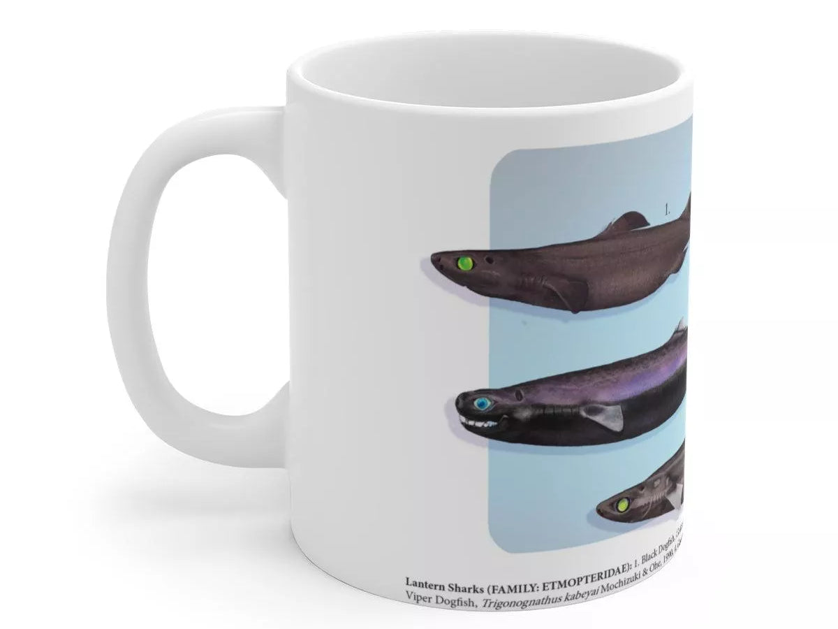 Sharks of the Deep 2023 Calendar - Mug-Stick Figure Fish Illustration