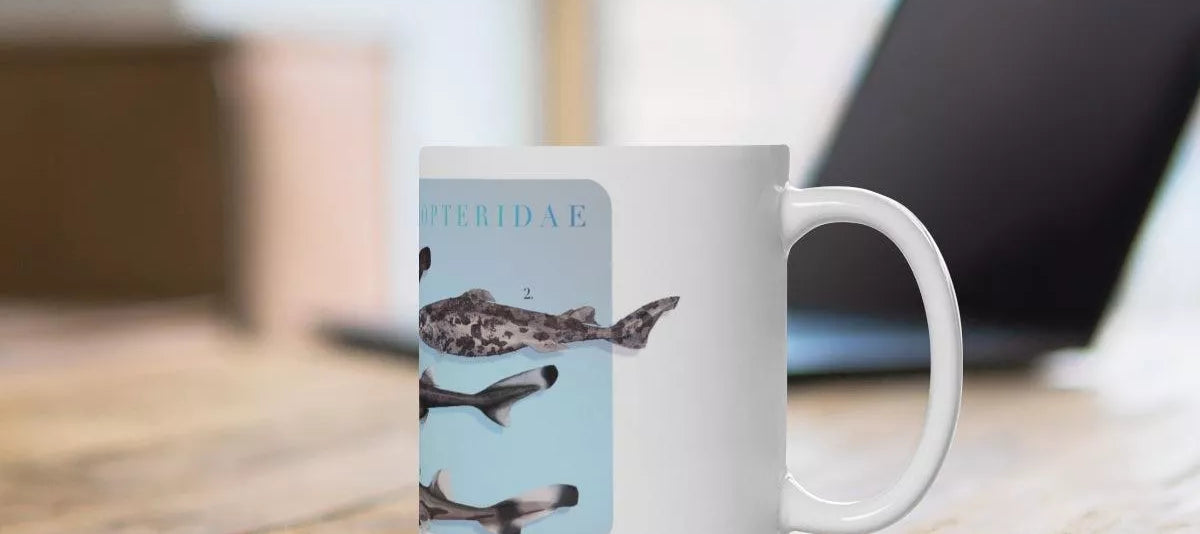 Sharks of the Deep 2023 Calendar - Mug-Stick Figure Fish Illustration