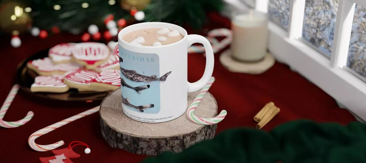 Sharks of the Deep 2023 Calendar - Mug-Stick Figure Fish Illustration