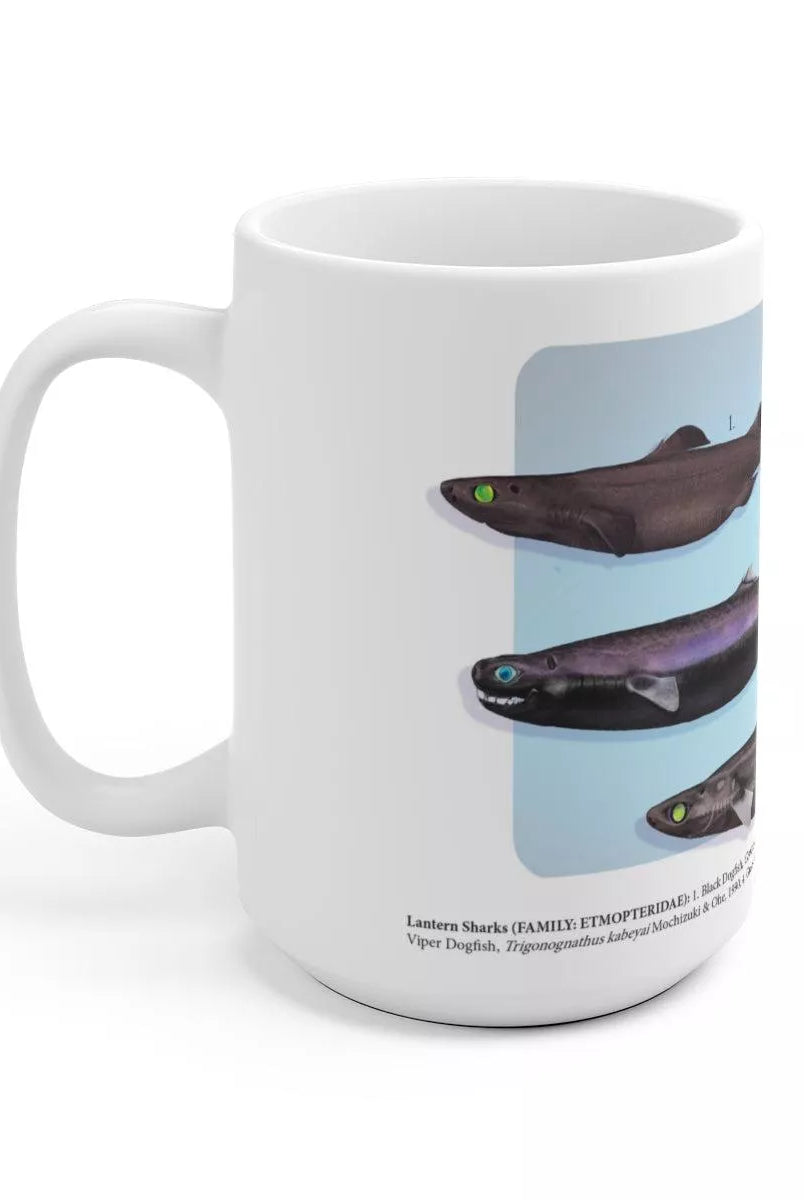 Sharks of the Deep 2023 Calendar - Mug-Stick Figure Fish Illustration