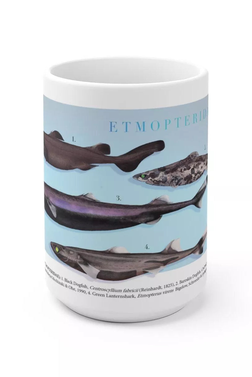 Sharks of the Deep 2023 Calendar - Mug-Stick Figure Fish Illustration