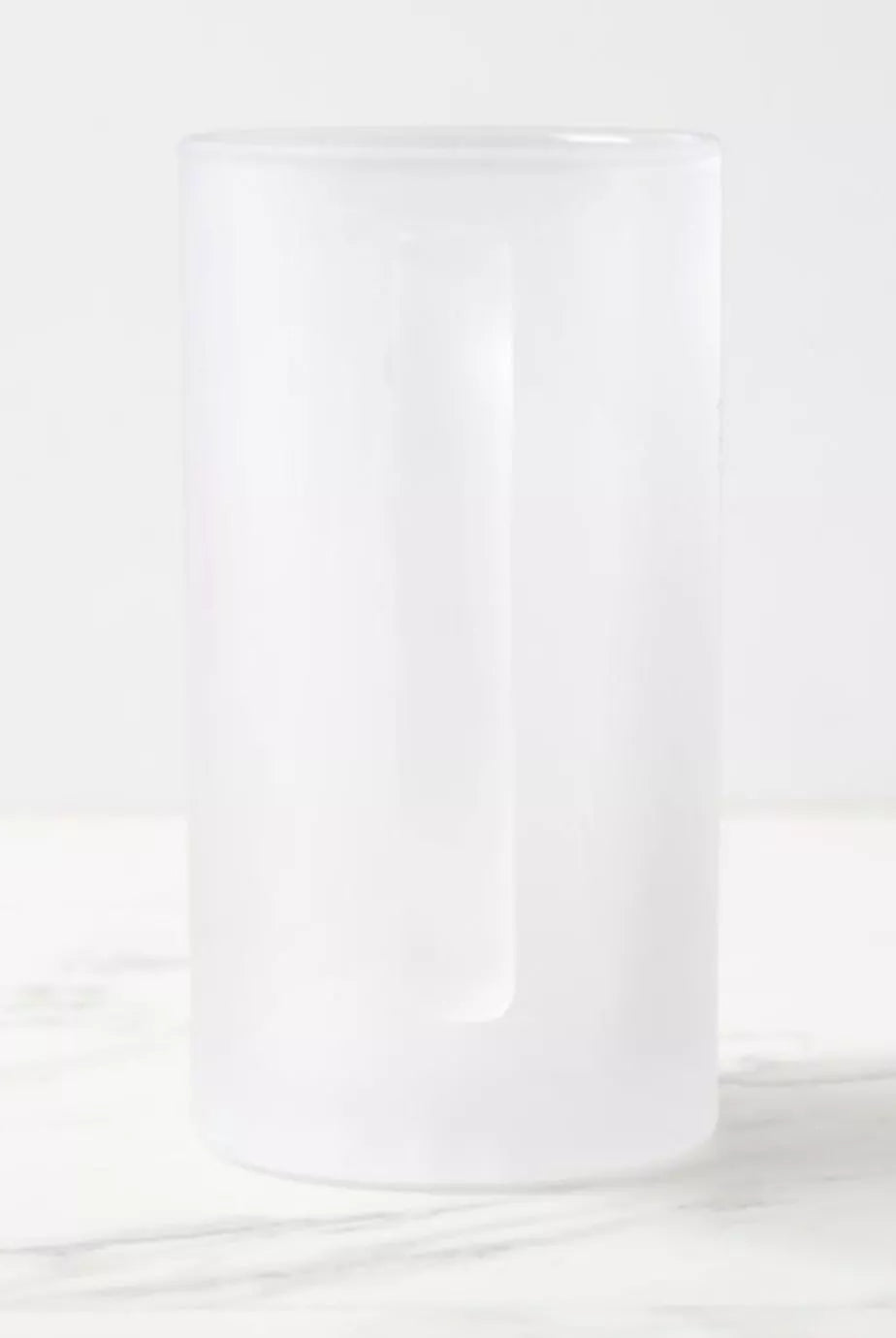 Shepherd's Beaked Whale - Frosted Glass Stein-Stick Figure Fish Illustration