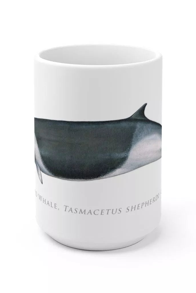 Shepherd's Beaked Whale Mug-Stick Figure Fish Illustration
