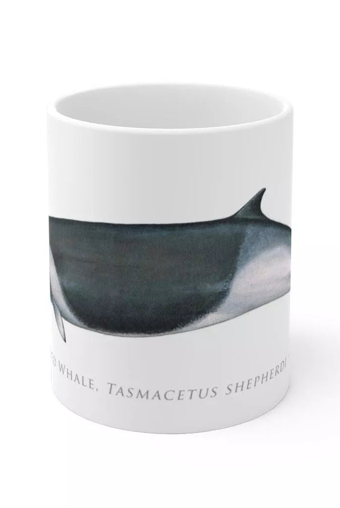 Shepherd's Beaked Whale Mug-Stick Figure Fish Illustration