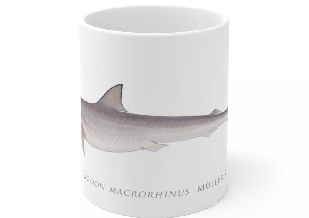 Sliteye Shark Mug-Stick Figure Fish Illustration
