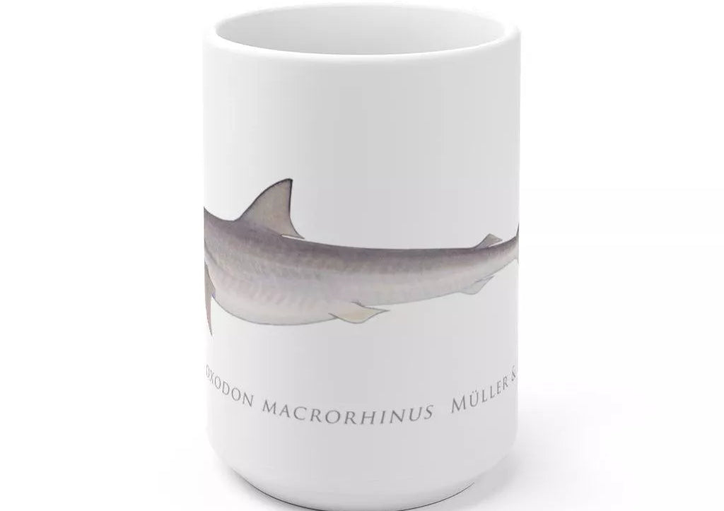 Sliteye Shark Mug-Stick Figure Fish Illustration