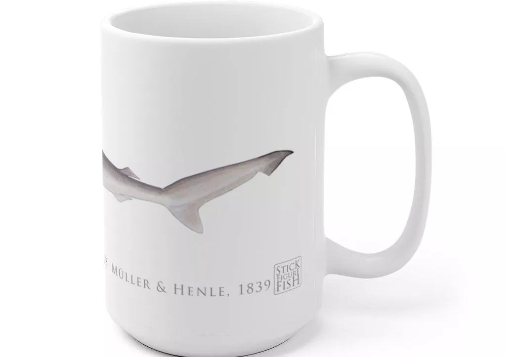 Sliteye Shark Mug-Stick Figure Fish Illustration