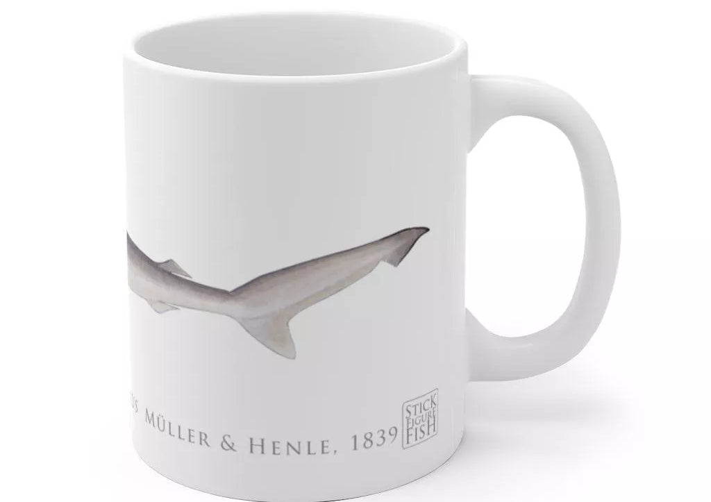 Sliteye Shark Mug-Stick Figure Fish Illustration