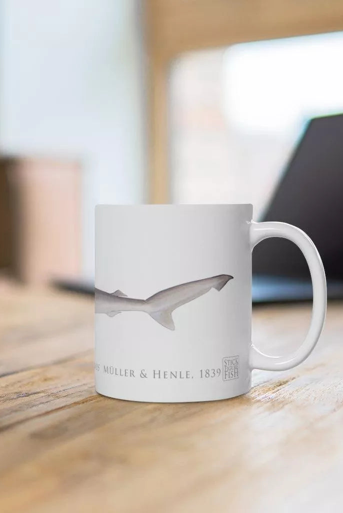 Sliteye Shark Mug-Stick Figure Fish Illustration