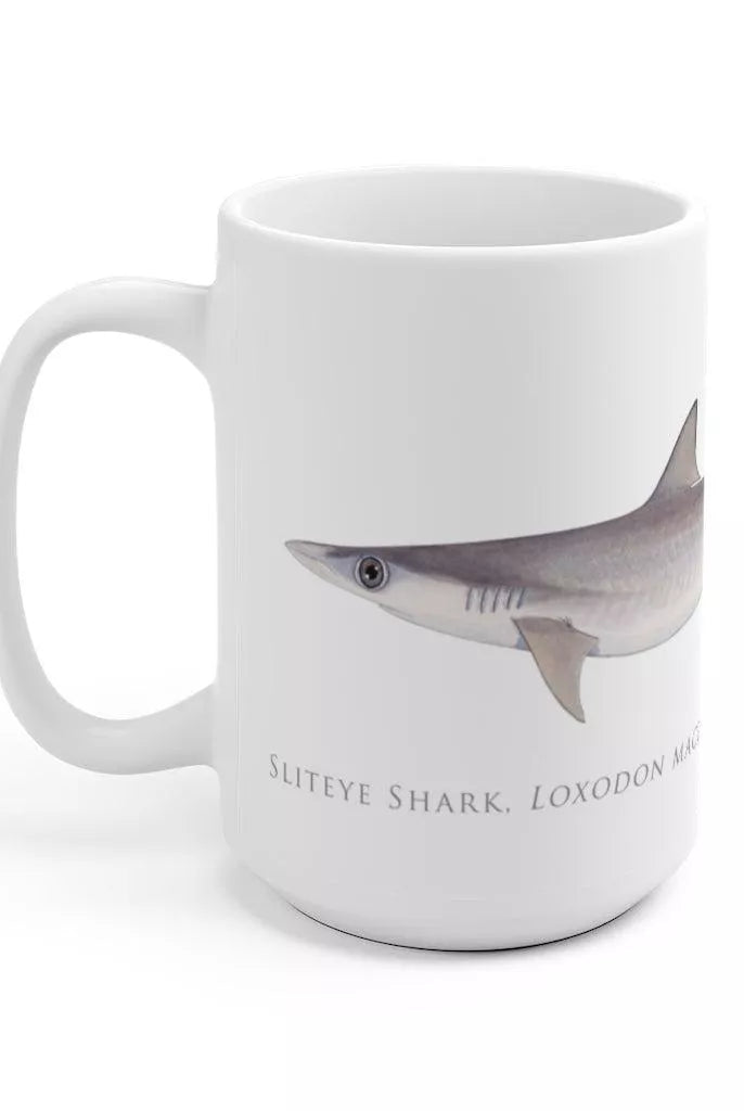 Sliteye Shark Mug-Stick Figure Fish Illustration