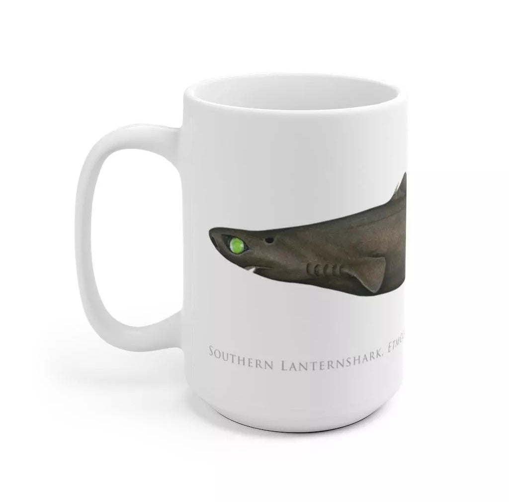 Southern Lanternshark Mug-Stick Figure Fish Illustration