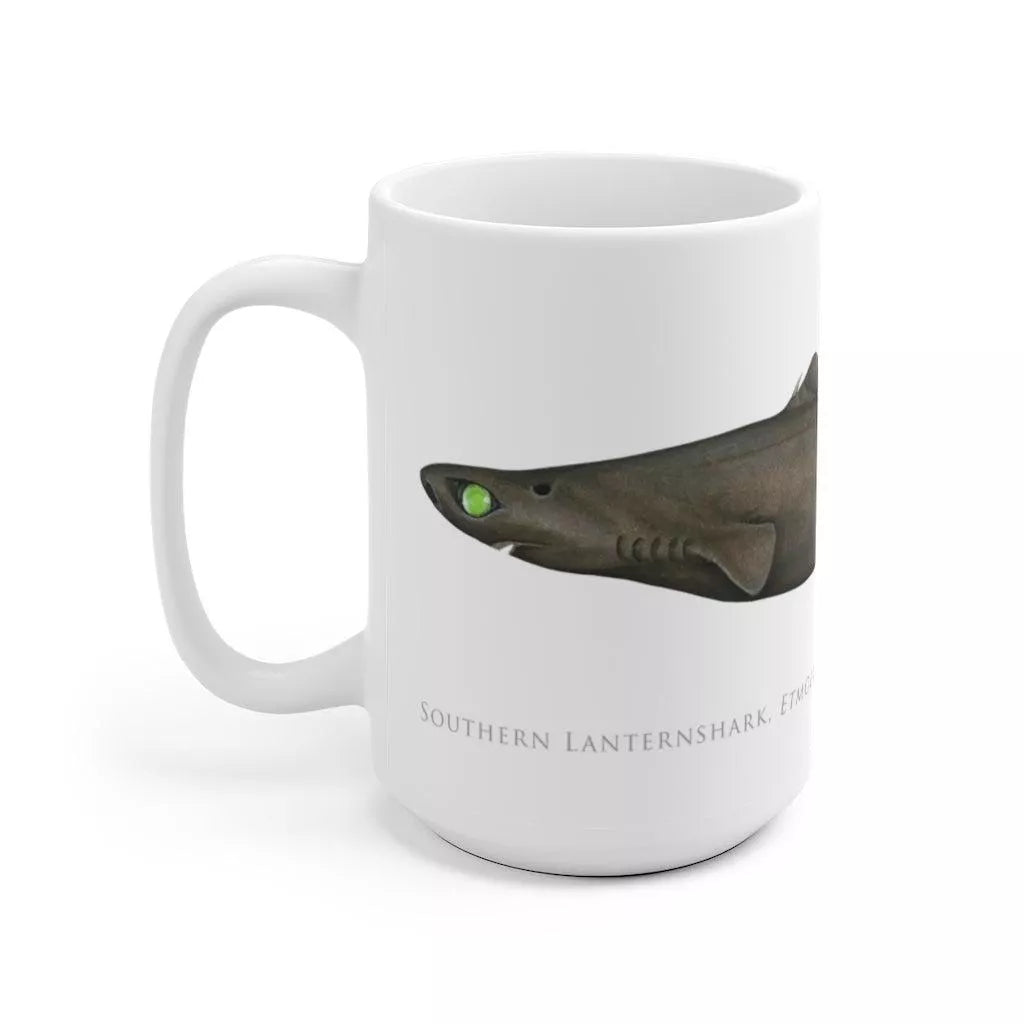 Southern Lanternshark Mug-Stick Figure Fish Illustration
