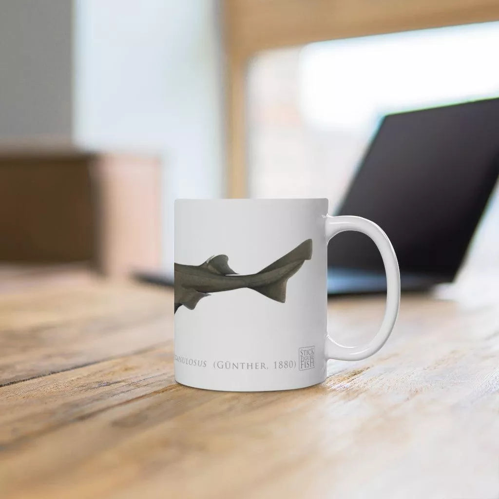 Southern Lanternshark Mug-Stick Figure Fish Illustration