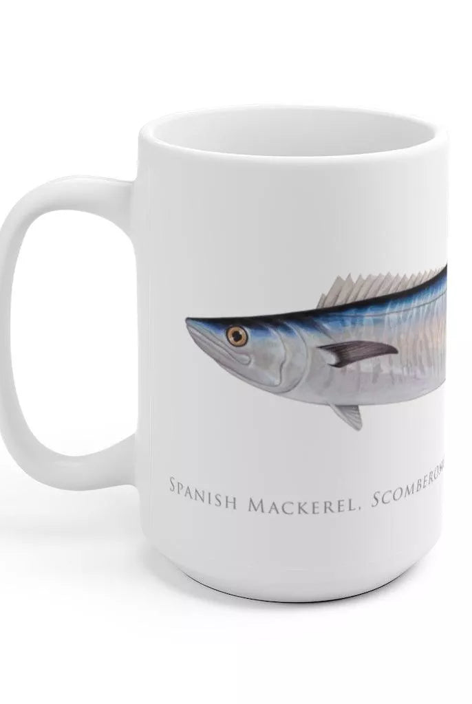 Spanish Mackerel Mug-Stick Figure Fish Illustration