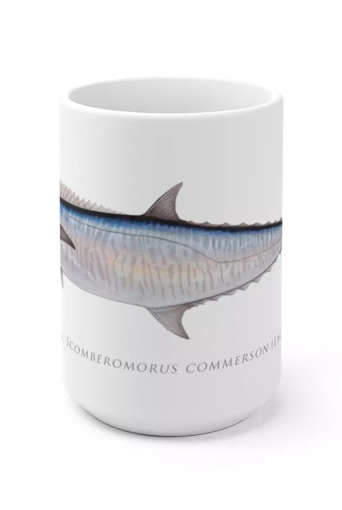 Spanish Mackerel Mug-Stick Figure Fish Illustration