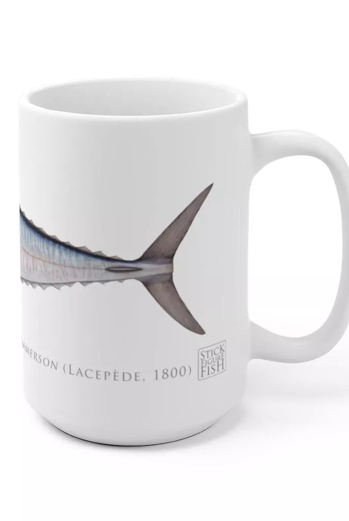Spanish Mackerel Mug-Stick Figure Fish Illustration