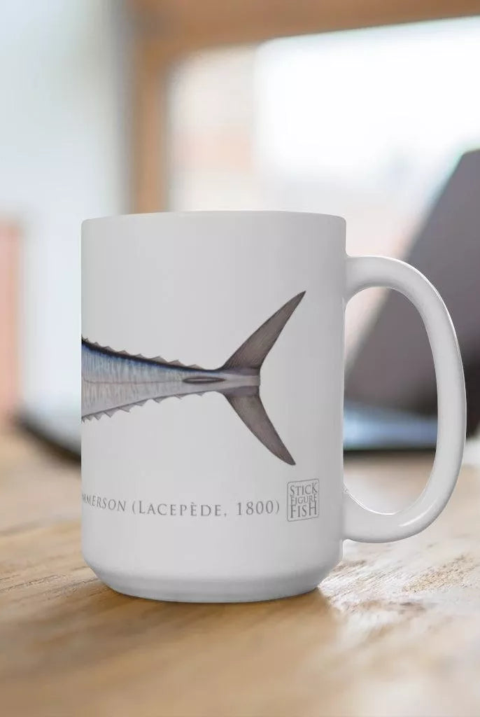 Spanish Mackerel Mug-Stick Figure Fish Illustration