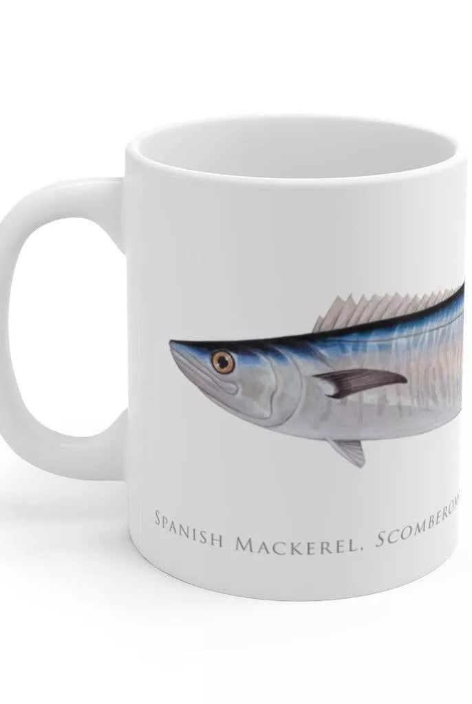 Spanish Mackerel Mug-Stick Figure Fish Illustration