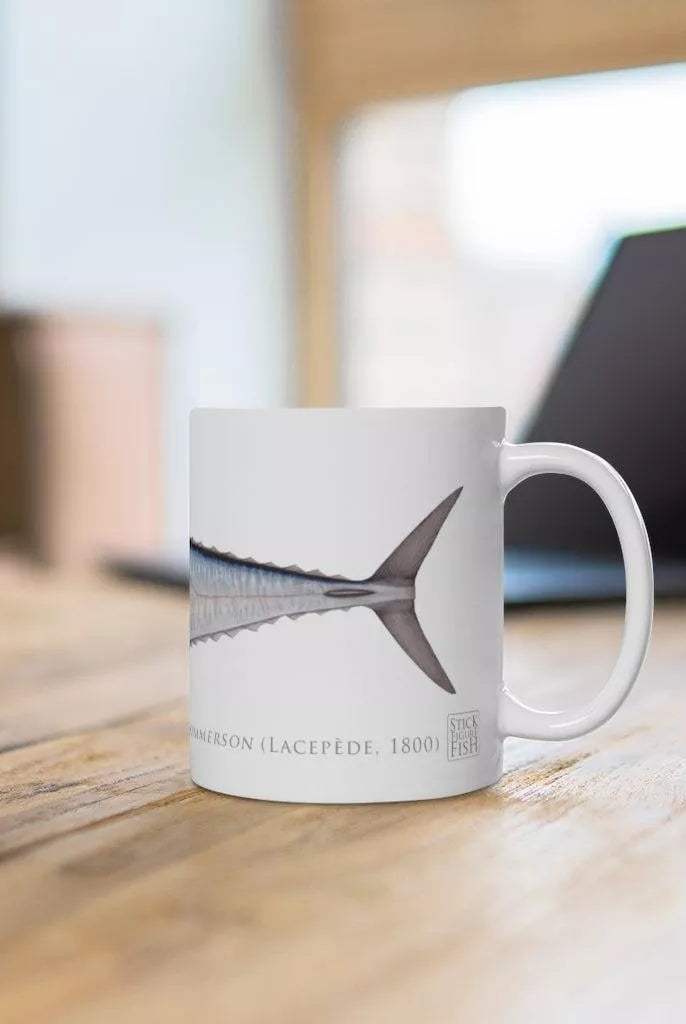 Spanish Mackerel Mug-Stick Figure Fish Illustration