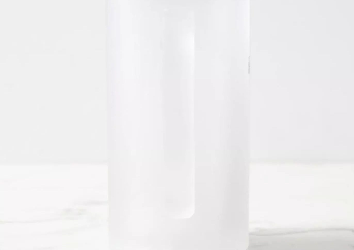 Speartooth Shark - Frosted Glass Stein-Stick Figure Fish Illustration