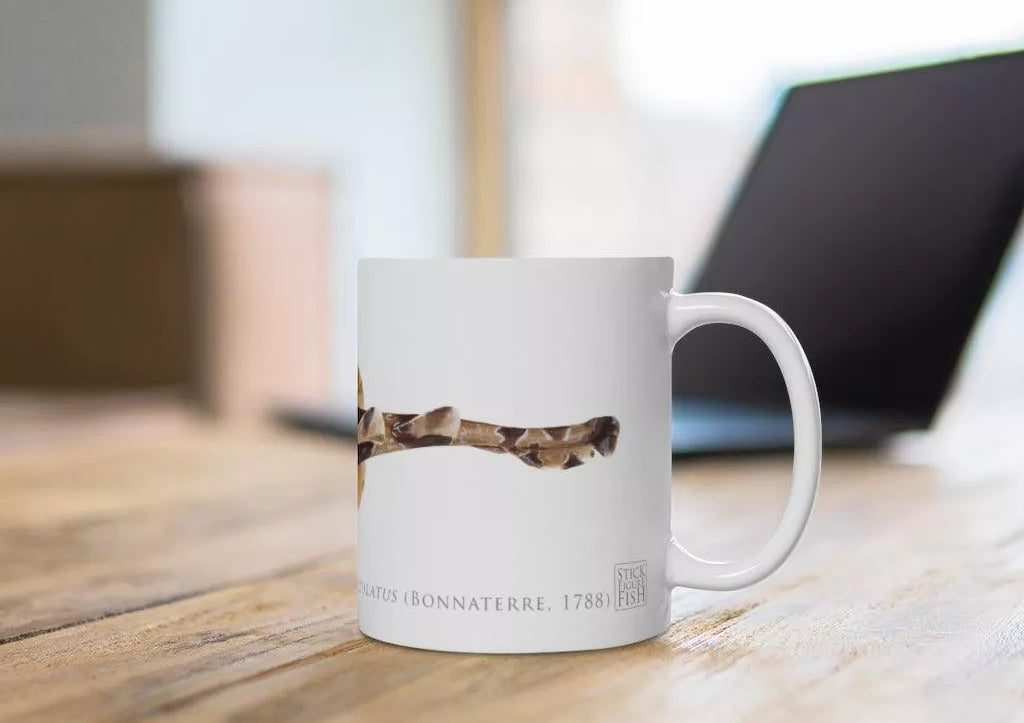 Spotted Wobbegong Mug-Stick Figure Fish Illustration