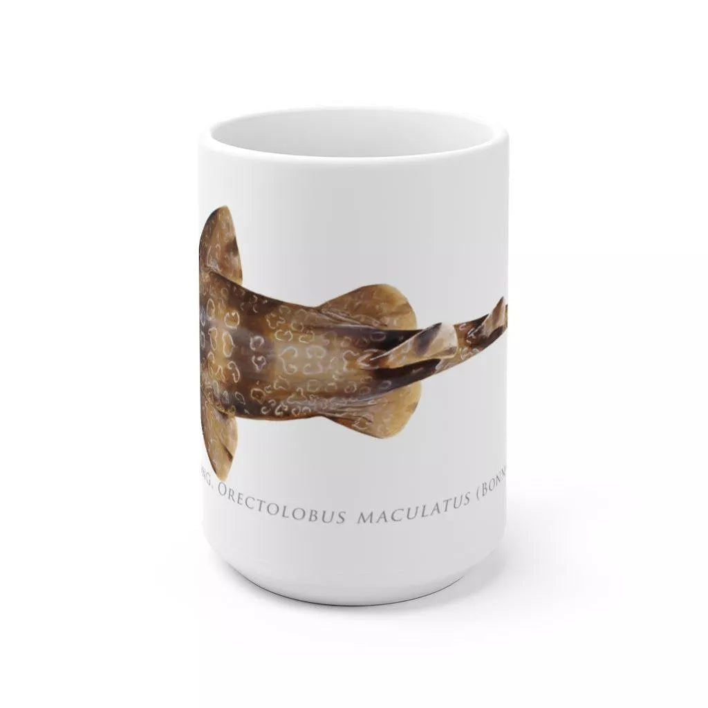Spotted Wobbegong Mug-Stick Figure Fish Illustration
