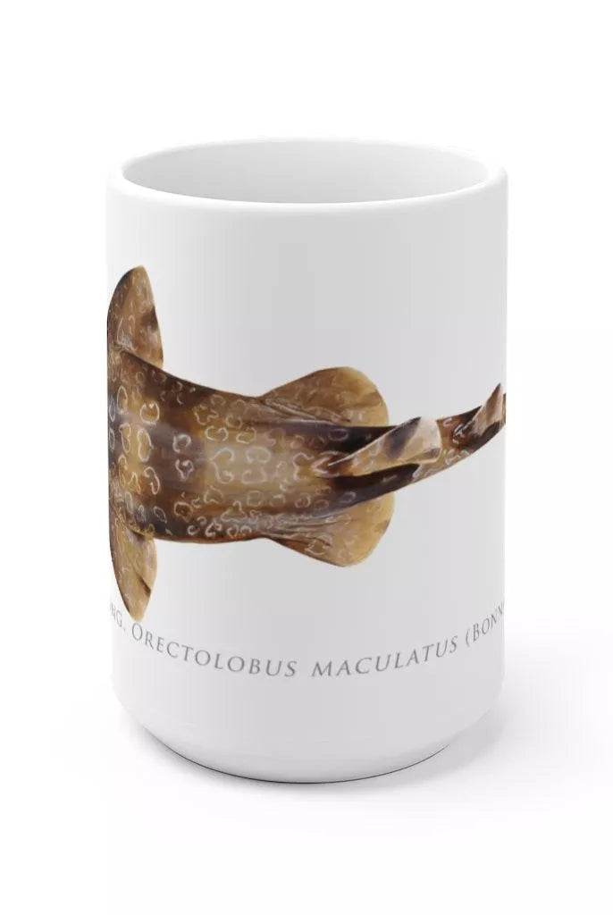 Spotted Wobbegong Mug-Stick Figure Fish Illustration